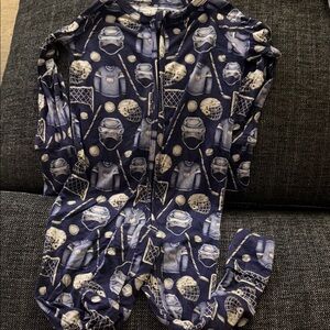 LEV Baby Viscose from Bamboo Footie Hockey Pajama